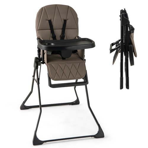 Space saving highchair with - with, pu