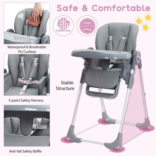 Adjustable high chair for - adjustable,